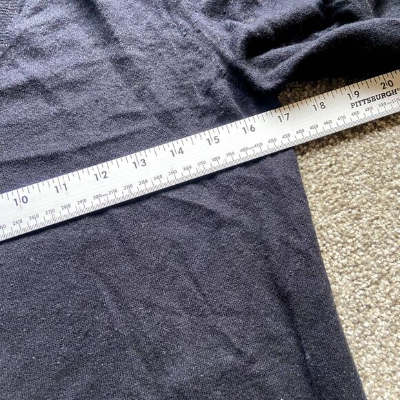 BURBERRY BRIT BLACK CHECKERED V NECK CASHMERE SWEATER SZ SMALL - Picture 8 of 8